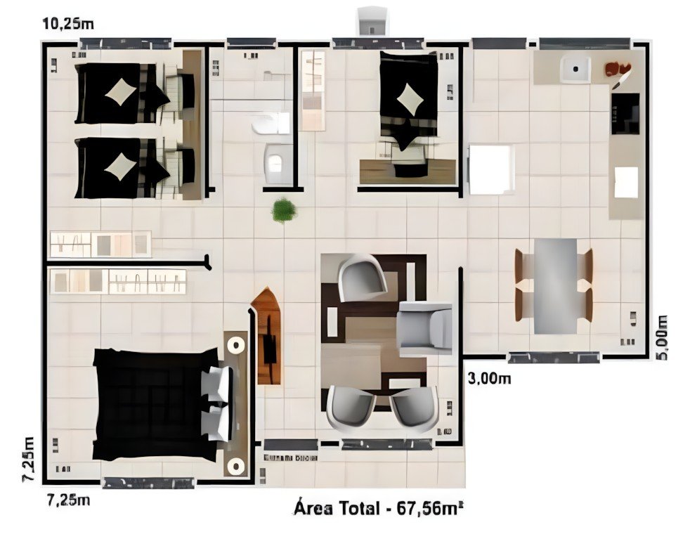 HP 67 — Planta baixa